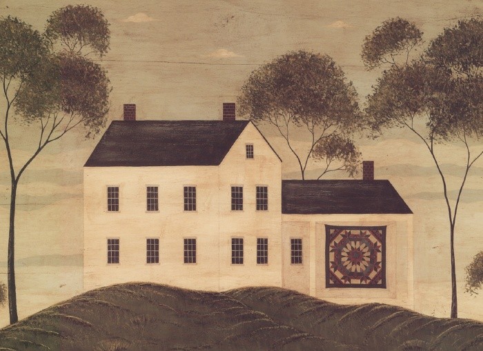 Warren Kimble House with Quilt